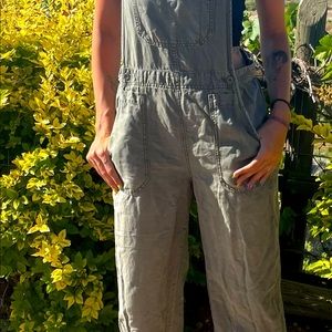 Linenish overalls from free people